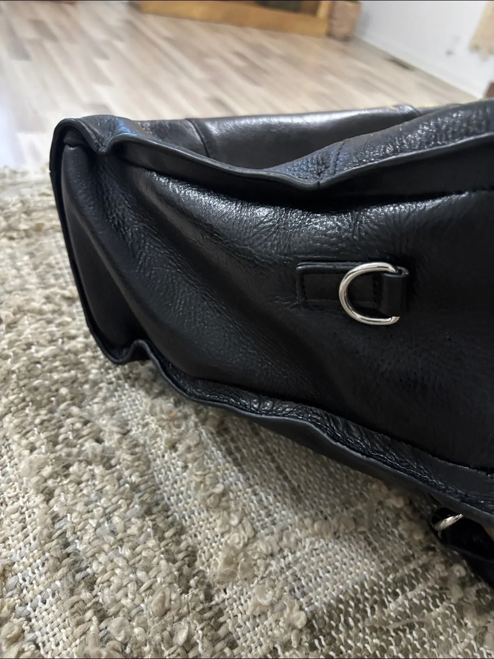 WILSONS LEATHER Laptop/Briefcase Bag Black‎ Strap/Handle